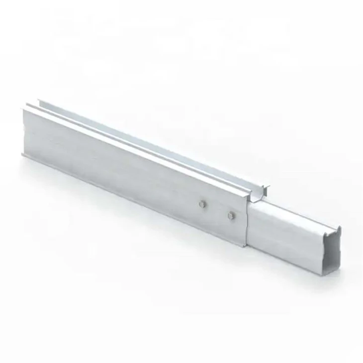 Ground mount solar racking systems side view