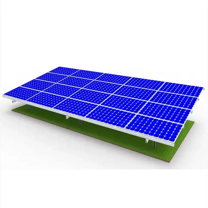 Ground mount solar racking systems sideview